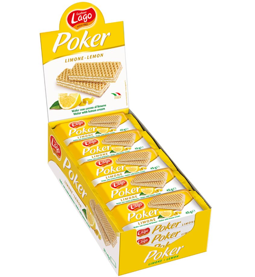 Gastone Lago Poker Lemon Cream Wafers