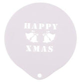 Happy Xmas Latte Art Coffee Stencil