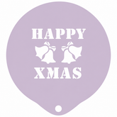 Happy Xmas Latte Art Coffee Stencil