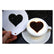 Heart Design Latte Art Coffee Stencil