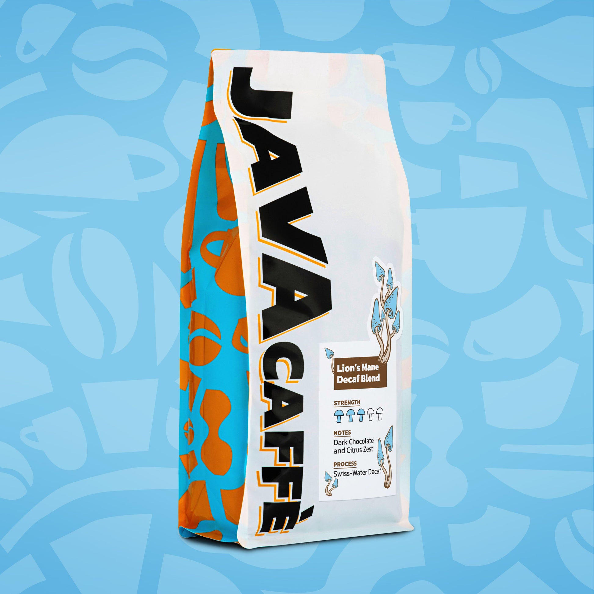 Java Caffe Decaf Lion's Mane Infused Ground Coffee