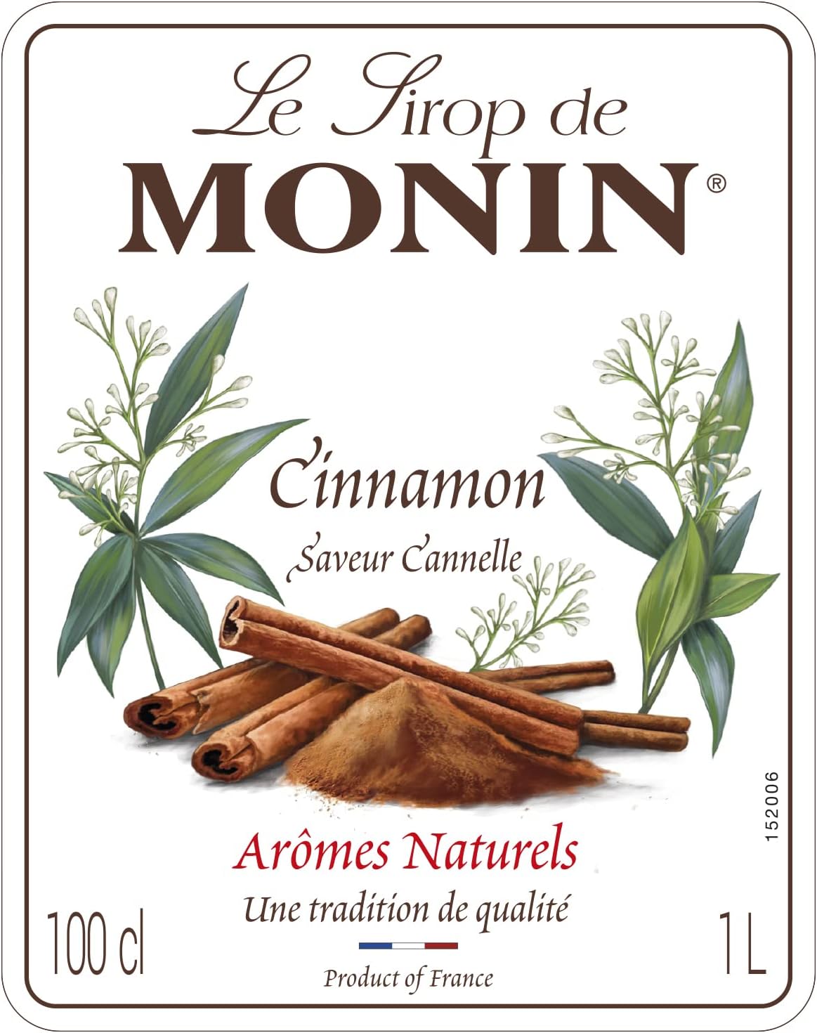 Monin Cinnamon Syrup 1 Litre