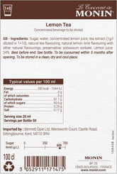 Monin Lemon Tea Syrup