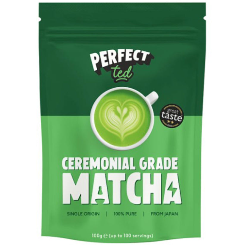 Perfect Ted Ceremonial Grade Matcha | 100g Resealable Pouch – Bulk Coffee