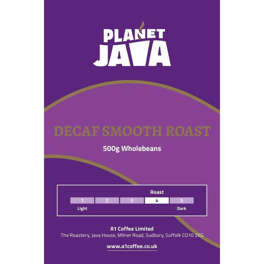 Planet Java Decaf Smooth Roast Coffee Beans 500g