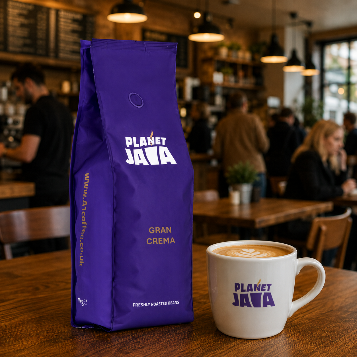 Planet Java Gran Crema Coffee Beans | 1kg – Bulk Coffee
