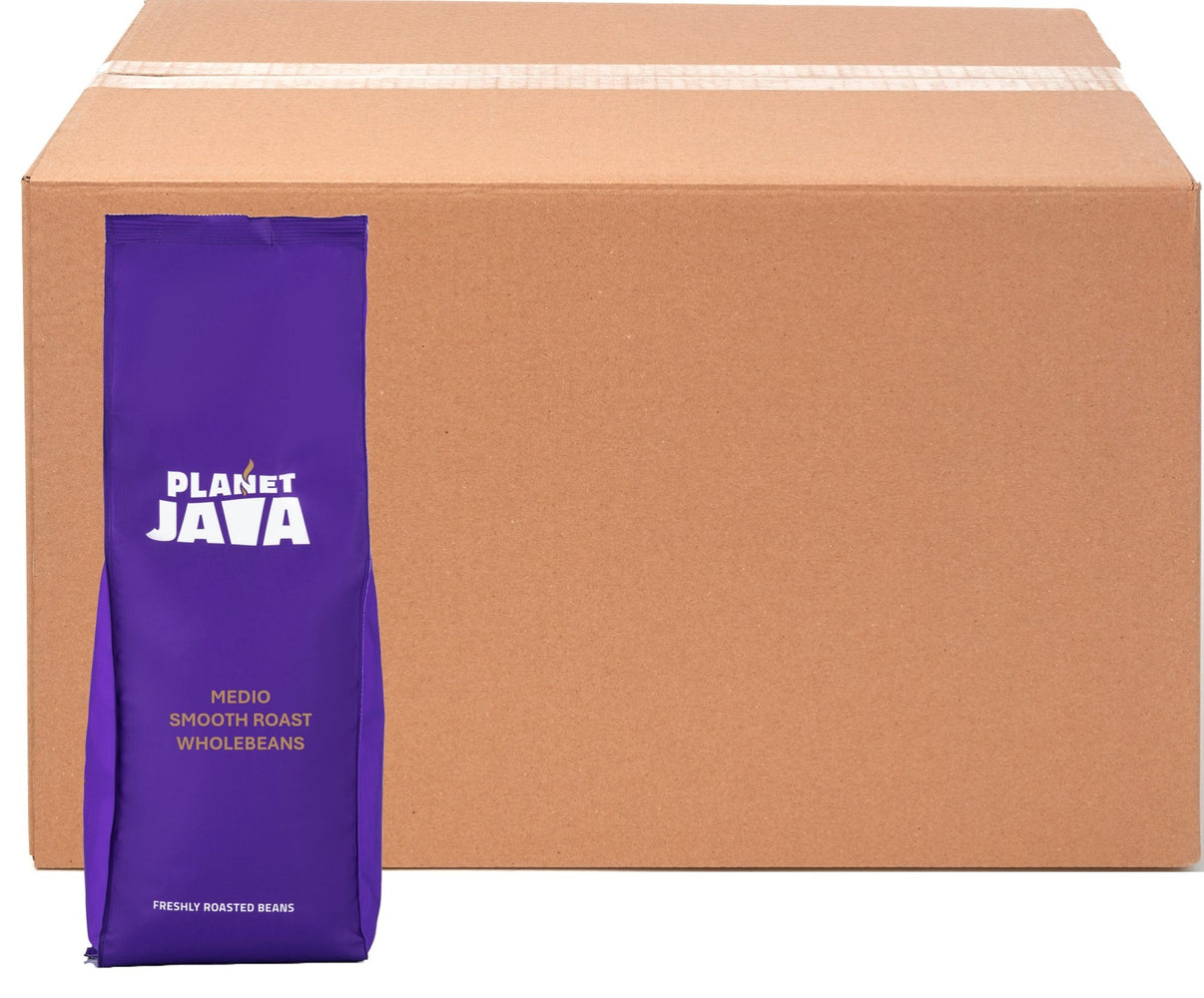 Planet Java Medio Smooth Roast Coffee Beans 20 1kg