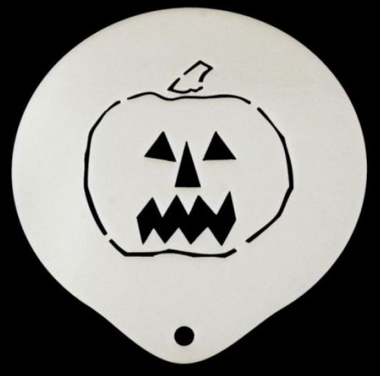 Pumpkin Latte Art Coffee Stencil