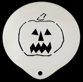 Pumpkin Latte Art Coffee Stencil