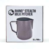 RHINO STEALTH MILK PITCHER 1000ML - BLACK