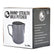 RHINO STEALTH MILK PITCHER 350ML - BLACK