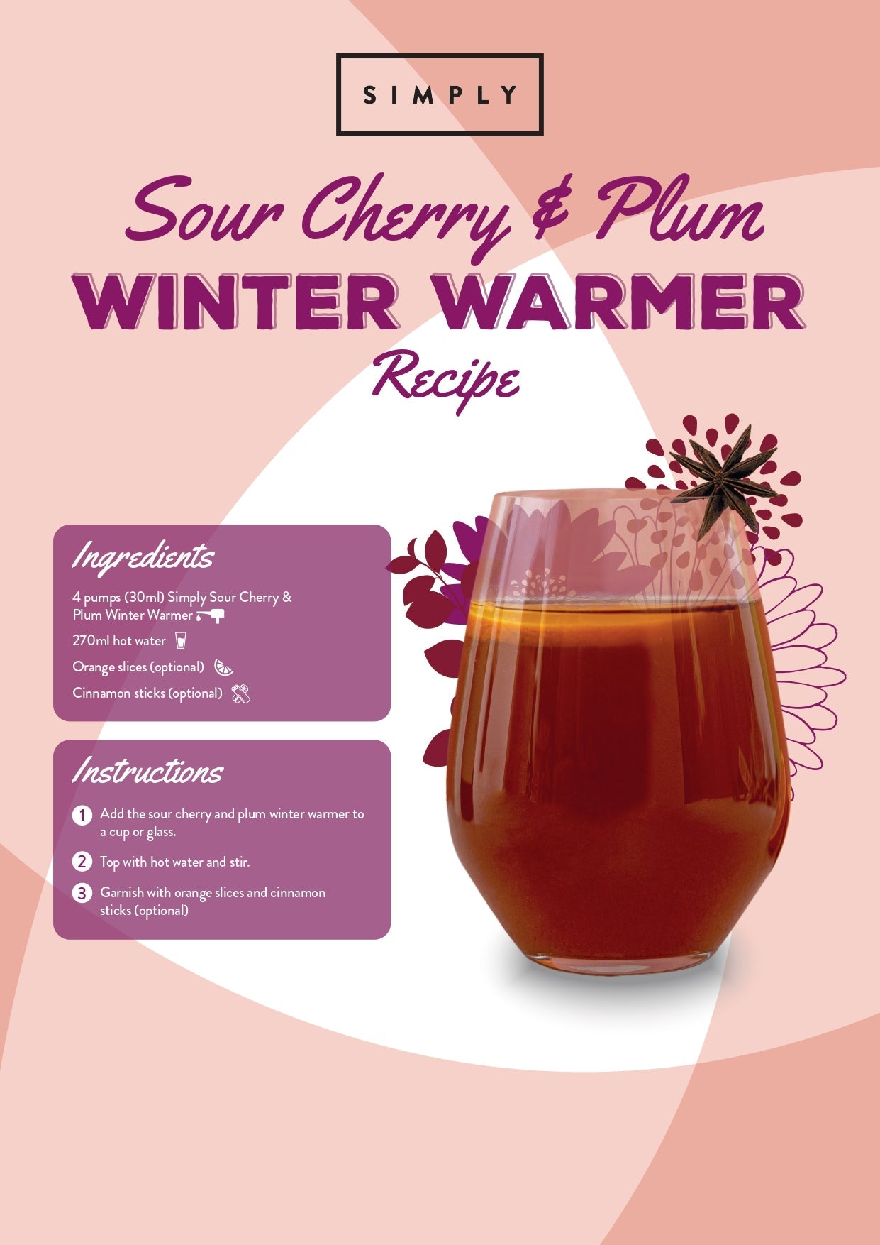 Simply Sour Cherry and Plum Winter Warmer Syrup  2