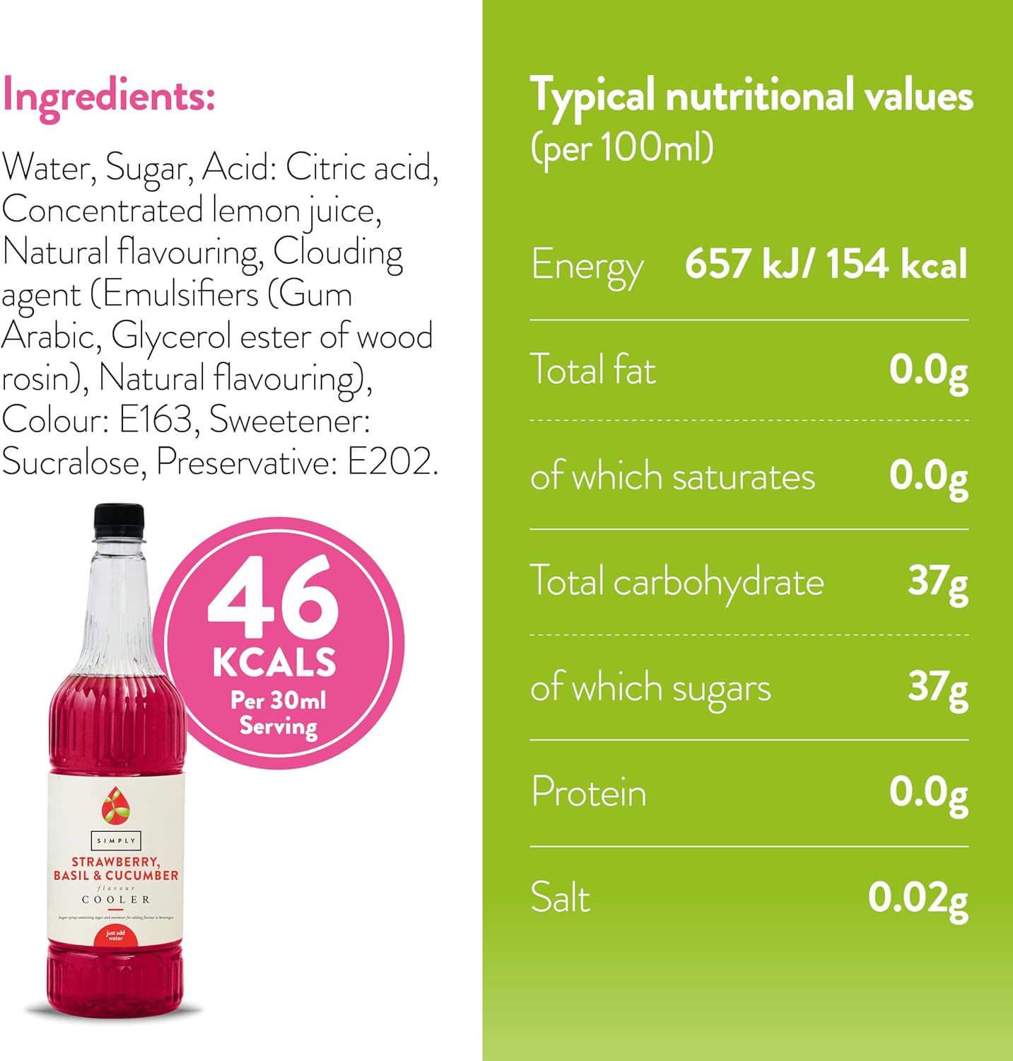 Simply Strawberry Basil Cucumber Cooler