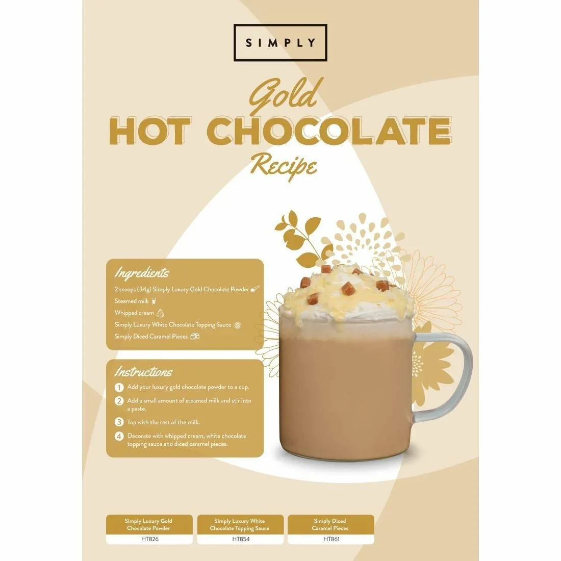 Simply&nbsp;Luxury Gold Hot Chocolate Powder