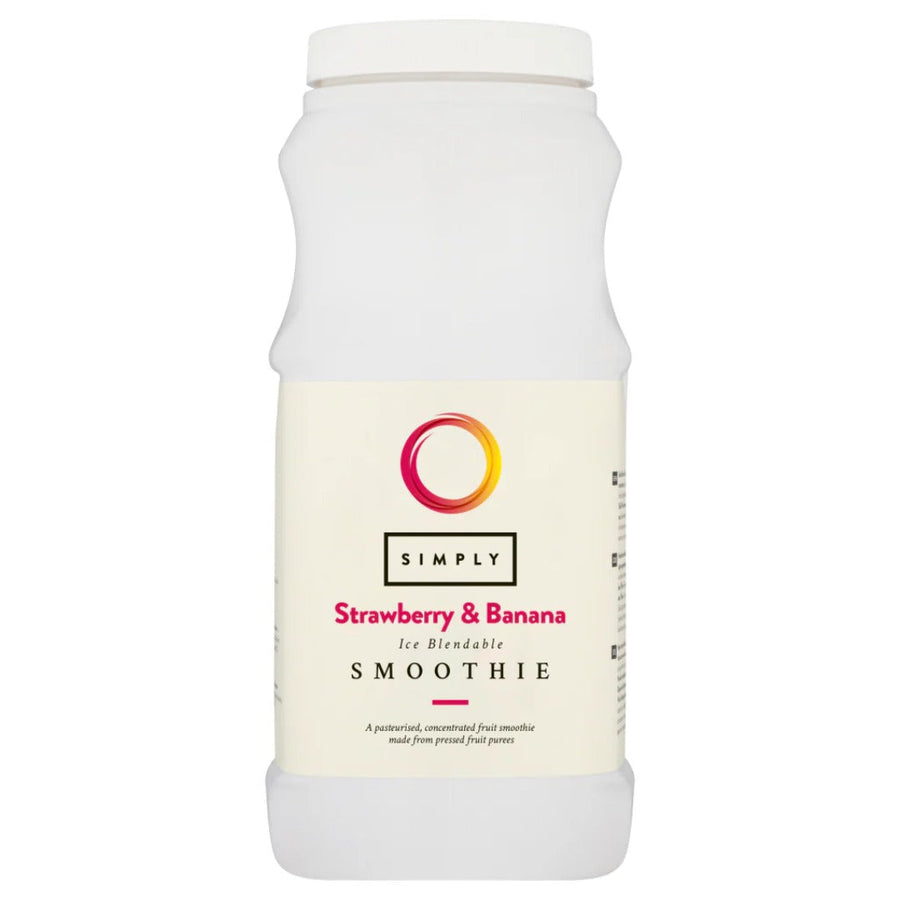 Simply Strawberry & Banana Smoothie 12 x 1 Litre