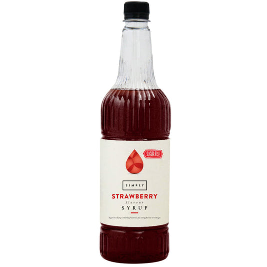Simply Strawberry Sugar Free Syrup (1 Litre)