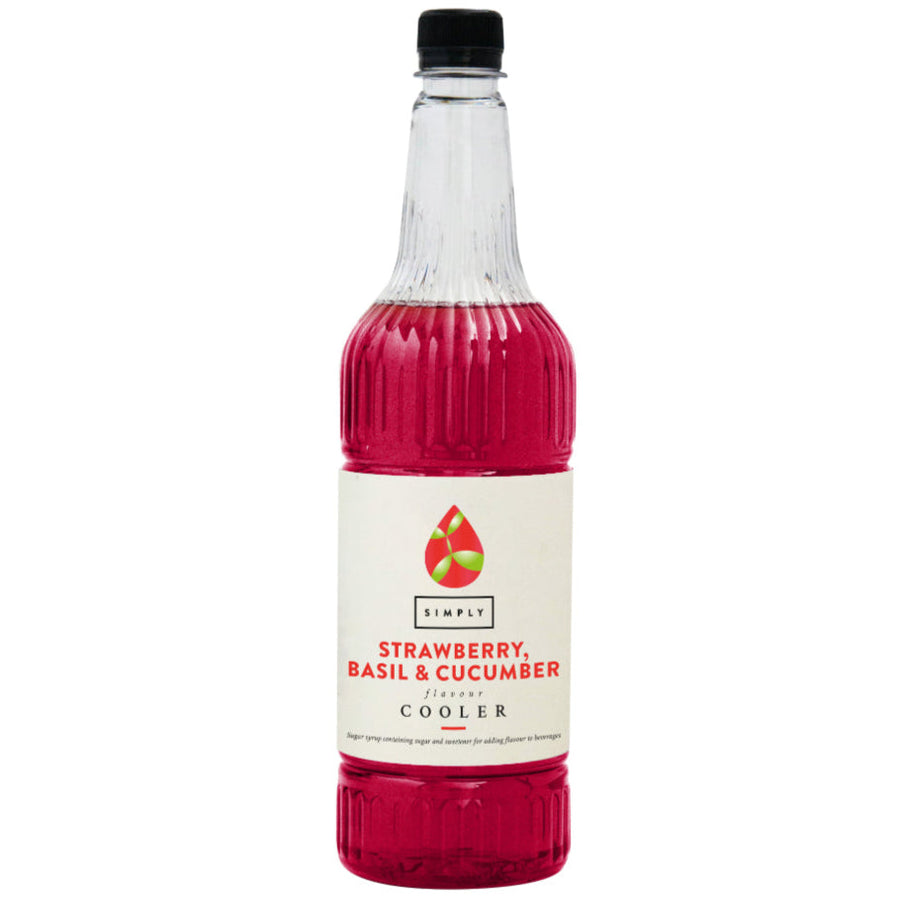 Simply Strawberry, Basil & Cucumber Cooler (1 Litre)