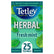 Tetley Herbal Fresh Mint Envelope Tea Bags 25