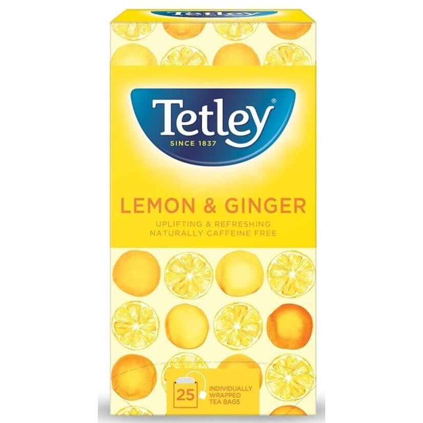 Tetley Lemon and Ginger Envelope Tea Bags 25