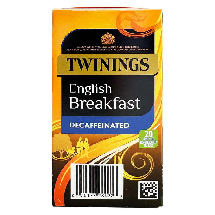 Twinings English Breakfast Decaf String Tag & Envelope Tea Bags (20)
