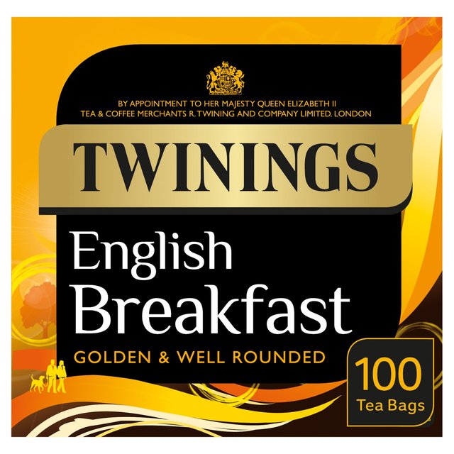 Twinings English Breakfast Tagged Tea bags 100
