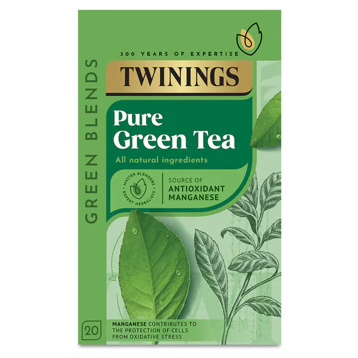 Twinings Pure Green String Tag and Envelope Tea Bags 20