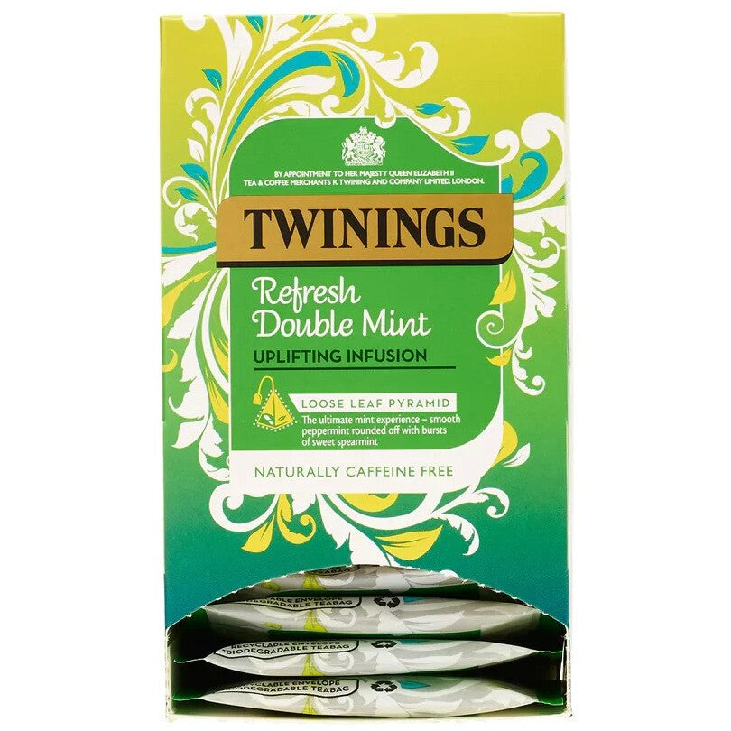 Twinings Refresh Double Mint Pyramid Tea Bags 15