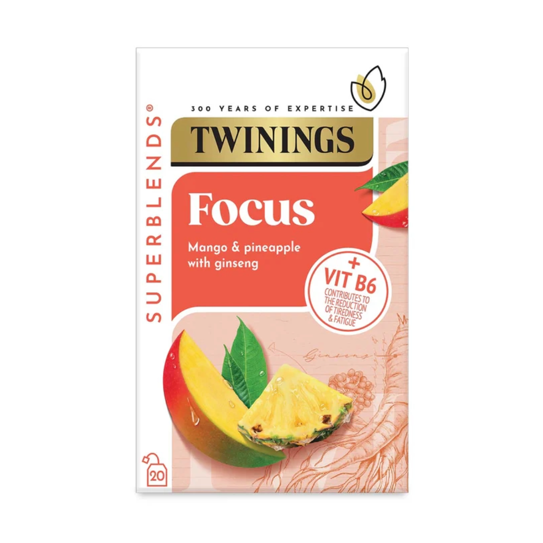 Twinings Superblend Focus Envelope Tea Bags (20)