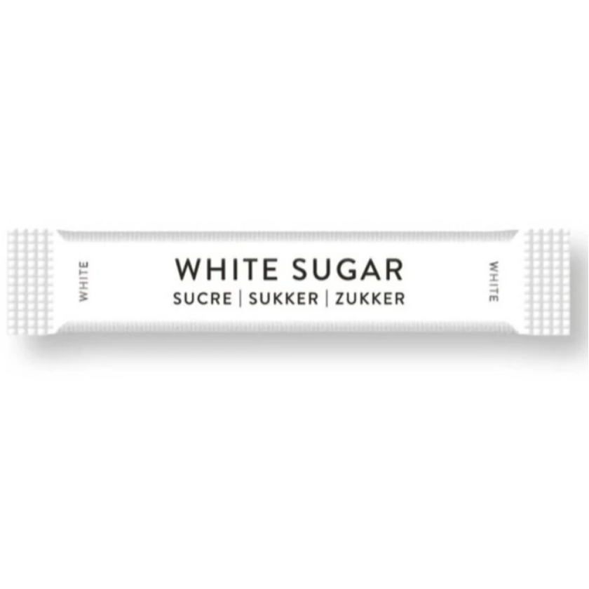White Sugar Sticks - Reflex Design (1000)