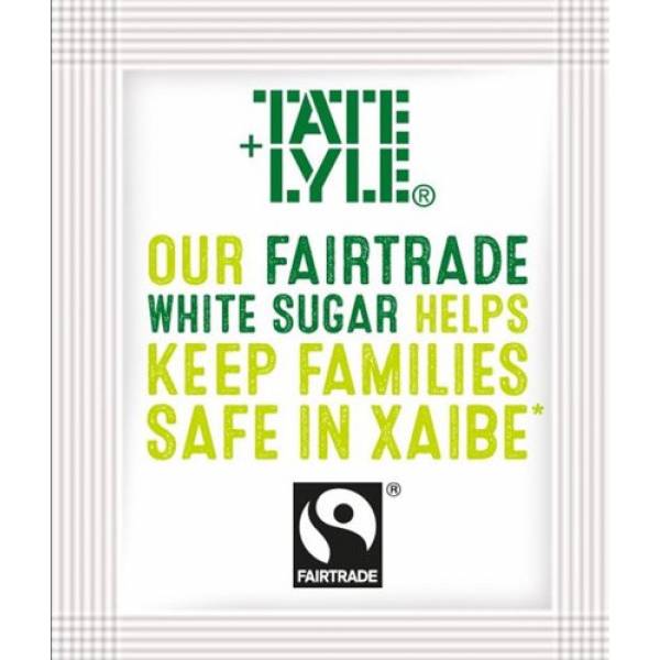 White Fairtrade Sugar Sachets Tate & Lyle 1000
