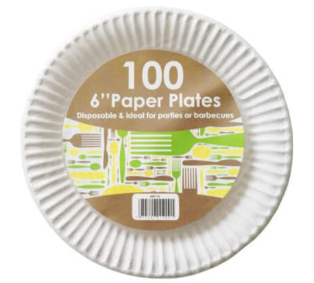 White Paper Plate 6
