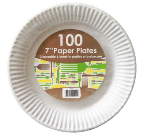 White Paper Plate 7