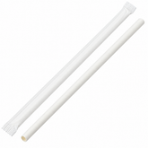 White Wrapped Paper Straws (1000)