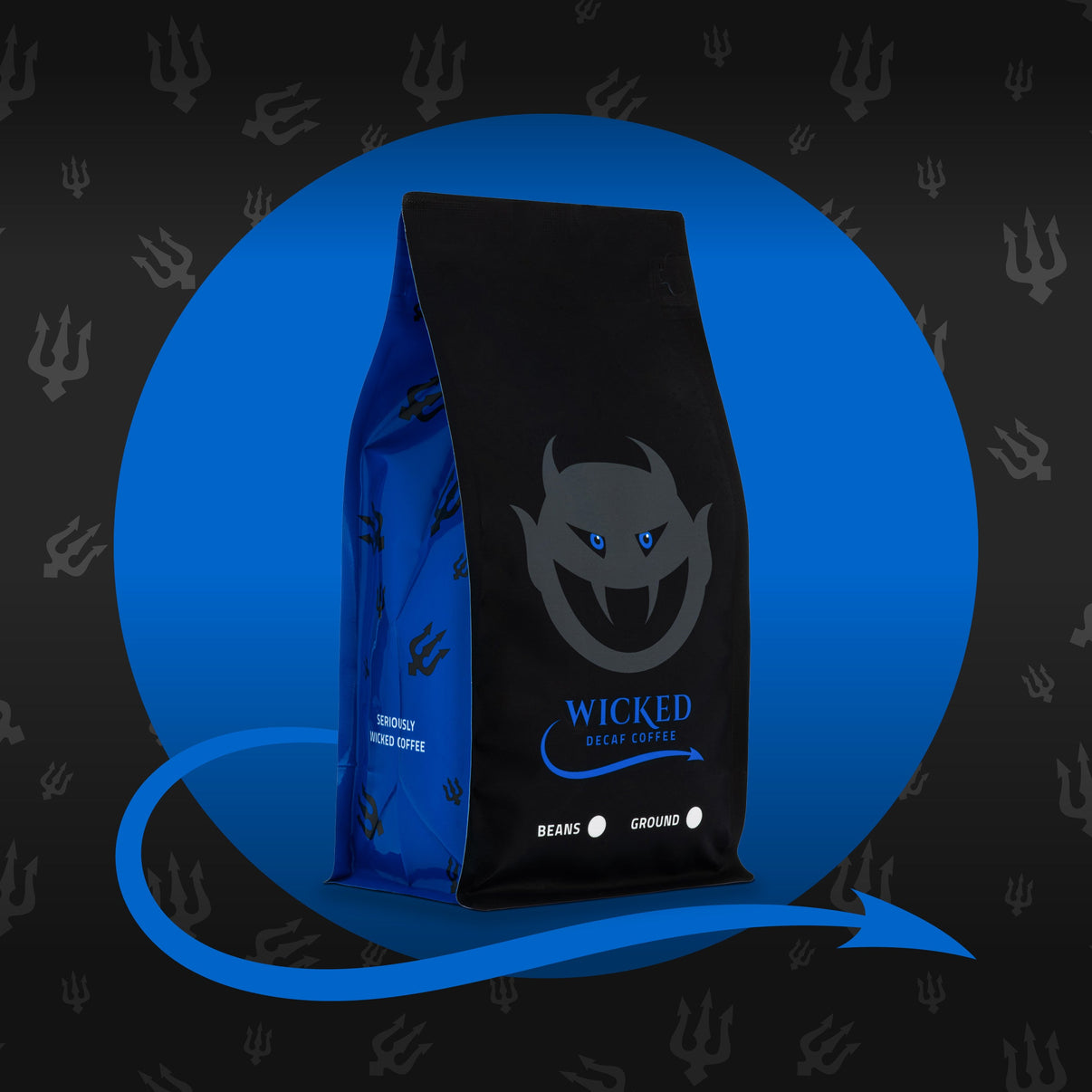 Wicked Coffee Dangerous Decaf Ground Coffee 500g Bag