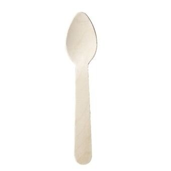 Wooden 110mm Tea Spoons Pack of 100