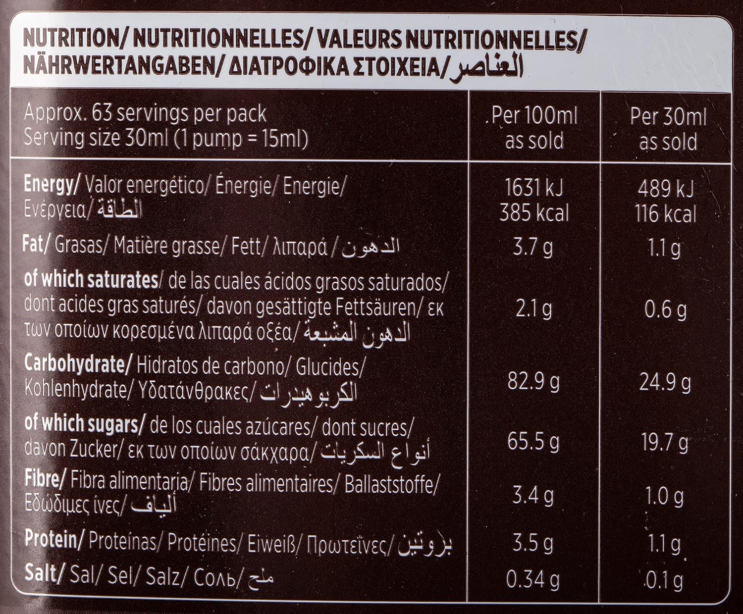 Zuma Dark Chocolate Sauce (1.9 Ltr)