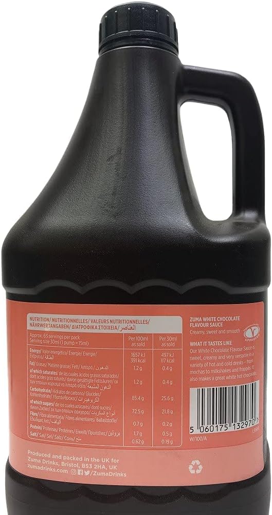 Zuma White Chocolate Sauce 1.9 Litre