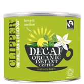 Clipper Fairtrade Organic Decaf Instant Coffee