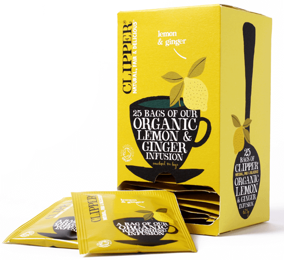 Clipper Lemon Ginger Teabags