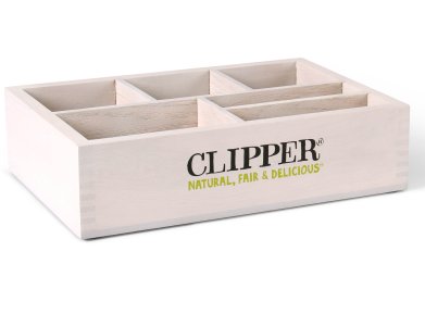 Clipper Wooden Tea Display | Hotel Tray | Bulk Coffee